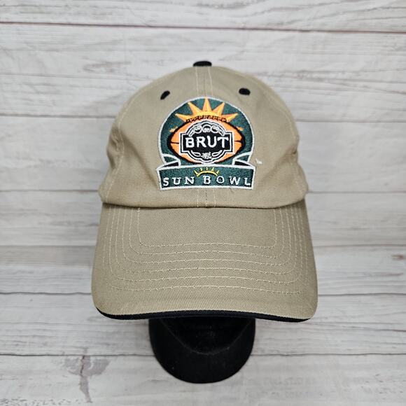 2007 Brut Sun Bowl Hat Tan Logo Embroidered College Football OSFA - Picture 1 of 8